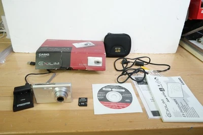 Casio EXILIM EX-Z60 6.0 Megapixel Digital Camera Complete in Box TESTED Working  - Image 1 of 4