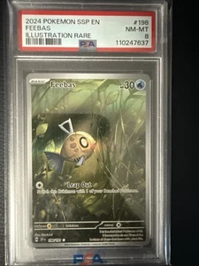 Feebas 198/191 Sv08: Surging Sparks Holo PSA 8 - Picture 1 of 2