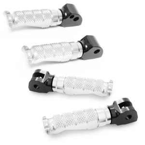 Silver CNC Front Rear R-FIGHT Footpegs For VTR1000 SP1/2 00-03 04 05 06 07 - Picture 1 of 6