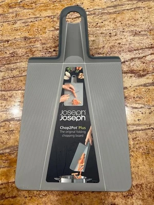 Joseph/Joseph Chop2Pot Plus Blue-Grey Cutting Chooping Board  NEW - Image 1 of 2