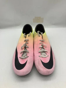 Nike Mercurial Victory FG 651632-107 womens pink/yellow cleats- size 11 - Picture 1 of 8