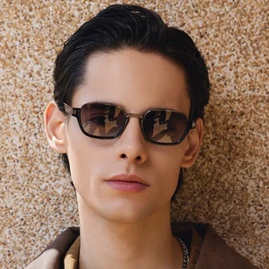 Men Women Small Square Sunglasses Polarized UV400 Driving Black Glasses - Bild 1 von 19
