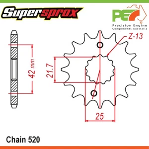 Nuevo kit de piñón delantero y trasero SUPERSPROX para YAMAHA YFZ450 450cc - Imagen 1 de 4