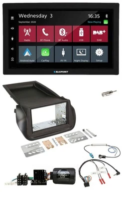 Blaupunkt 2DIN Lenkrad USB Bluetooth DAB Autoradio für Citroen Nemo Peugeot Bipp - Bild 1 von 4