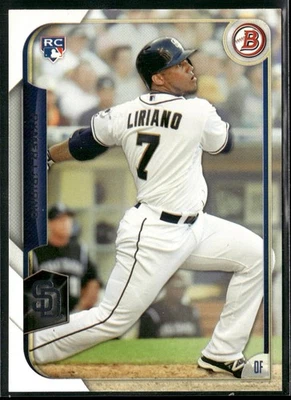 Bowman Rymer Liriano #123 2015 novato radiocontrol San Diego Padres C155A Foto 1 de 2