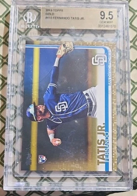 Topps Fernando Tatis Jr. Gold #410 2019/2019 BGS 9,5 Rookie RC Padres Foto 1 de 2