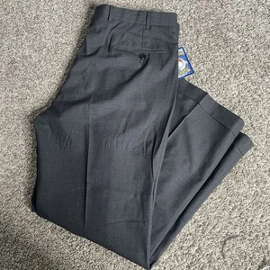 Pantalones de vestir Brooks Brothers 346 para hombre 36x30 plisados de lana clásicos con puños - Imagen 1 de 10