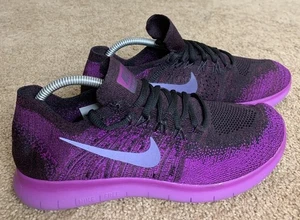 Nike Schuhe Damen 10,5 US lila Mesh Free RN Flyknit Laufen Sportschuhe - Bild 1 von 7
