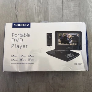 Reproductor de DVD portátil SQQBZZ 11,5" pantalla HD giratoria de 9,5" (negro) PD-9809 - Imagen 1 de 8