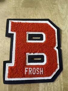 Vintage Freshman Letterman’s Letter B Patch Blue/orange - Picture 1 of 11