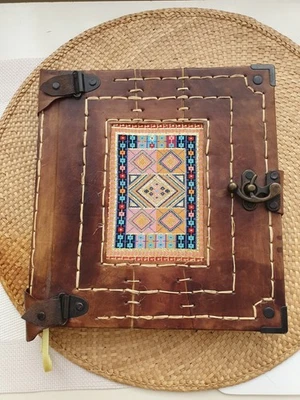 HANDMADE  LEATHER JOURNAL/DIARY  - Image 1 of 4