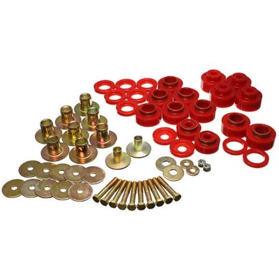 Energy Suspension 3.4170R 68-72 Chevy Chevelle Red Body Mount Set Foto 1 de 3