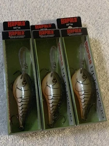 (LOT OF 3) RAPALA DIVES TO DT-16 3/4oz. ROOTBEER CRAWDAD NIP - Picture 1 of 4