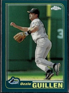2001 TOPPS CHROME RETROFRACTOR PARALLEL #101 OZZIE GUILLEN RAYS REFRACTOR SP - Picture 1 of 2