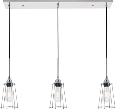 Elegante Iluminación LD4047D38 Auspicio 3 Luces 38"W Colgante Lineal Foto 1 de 4