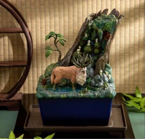 Studio Ghibli Princess Mononoke Water Garden Bonsai Fountain Mysterious Forest - Picture 1 of 9