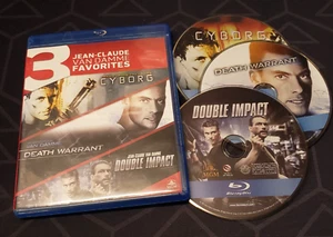 Cyborg / Death Warrant / Double Impact (Blu-Ray) Jean-Claude Van Damme movies - Picture 1 of 1