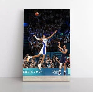Arte de pared lienzo enmarcado impresión fotográfica deportiva de baloncesto de Stephen Curry de Estados Unidos - Imagen 1 de 9