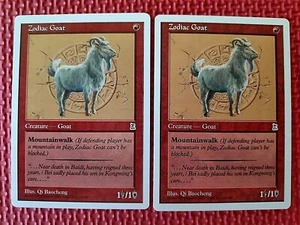 MtG buy_it_now ZODIAC GOAT 132/180 Portal Three Kingdoms P3K x 2 WORLDWIDE NM+ - Imagen 1 de 4