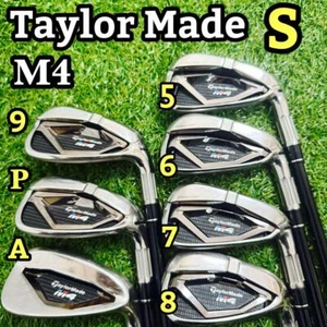 TaylorMade M4 Iron Set 7pcs 5-9.P.A FUBUKI TM6 Carbon Shaft S Flex Right Handed - Picture 1 of 13
