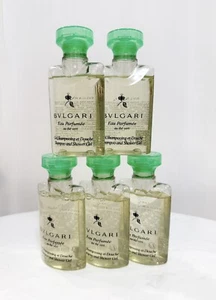 LOT of 5 Bvlgari Au The Vert Shampoo & Shower Gel (Green Tea) 40ml(Total 200ml) - Picture 1 of 5
