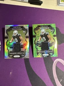 2023 nfl prizm tyree wilson premier jerseys green pulsar Holo Card Lot - Picture 1 of 6