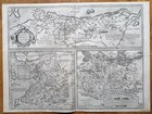 Ortelius Original Karte Pommern Polen Lettland Estland - 1573