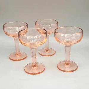 Bicchieri da cocktail Martini color arancione con steli spessi, set di 4 - Foto 1 di 5