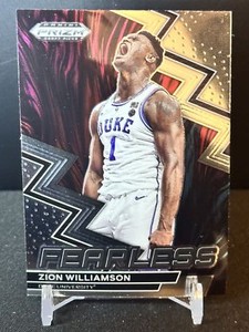 2023 Panini Draft Picks #18 Zion Willamson Silver Prizm Fearless Pelicans