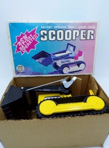 Vintage 1970's Nomura Toys Japan Tin B/O Front End Loader Bulldozer NMIB  - Bild 1 von 10