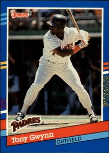 1991 Donruss San Diego Padres Baseball Card #243 Tony Gwynn