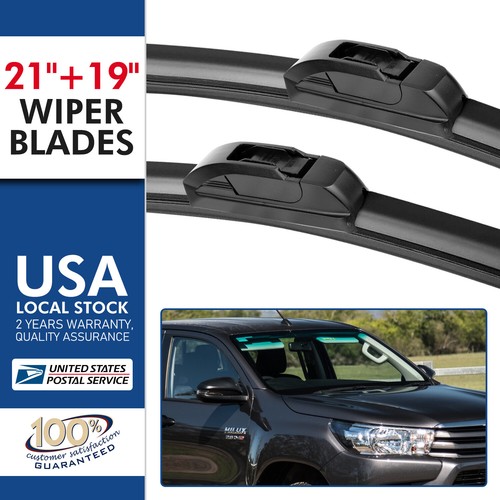 21"19"Bracketless Windshield Wiper Blades JHOOK All Season For Honda