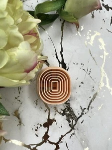 Kreis hohl 35 mm Fimo Schneider für Handarbeit Ohrring Herstellung - Bild 1 von 3