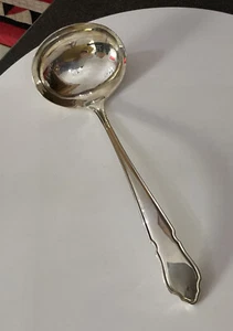 HF&Co 18.5cm EPNS Silver Plate 30cm Dubarry Sauce Gravy Punch Ladle - Cutlery - Picture 1 of 10