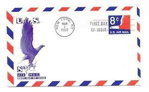 UXC9 8c Eagle Jackson FDC - Picture 1 of 1
