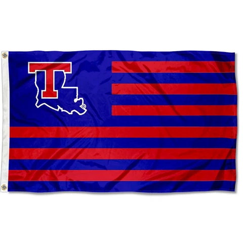 Louisiana Tech University Bulldogs Stars and Stripes Nation USA Flag Cover