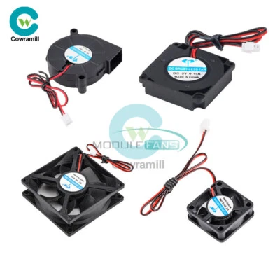 DC 5V/12V/24V Computer 3D Printer Radiator Cooler Fan Portable Mini Cooling Fans - Image 1 of 4