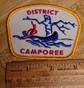 VINTAGE BSA DISTRICT CAMPOREE PATCH NR BOY SCOUTS OF AMERICA - Bild 1 von 3
