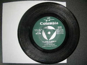 IMPORT 45 Julio Iglesias La Vida Sigue Igual/ El Amor Es Presentir Columbia VG+ - Picture 1 of 1