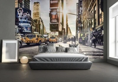 Mural Papel Pintado Dormitorio New York Times Square Premium Foto Pared Decoración 368x248cm Foto 1 de 4