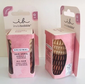 Invisibobble Everyday Hair Spiral Bobbles Originali In Café au Lait Confezione da 8 x 2 - Foto 1 di 3