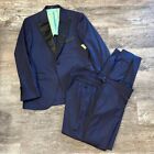 Nwt Alton Lane Navy Blue Tailored Fit Tuxedo Suit Set In Size 38/40
