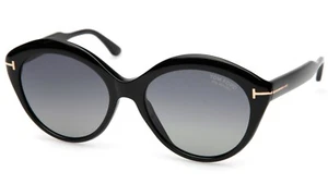 NEW TOM FORD Maxine TF763 01D Black SUNGLASSES 58-16-140mm B50mm Italy - Picture 1 of 9