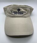 Lake Austin Spa Resort Visor Cap Hat Adult Adjustable Beige Cotton