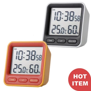 Mondo Thermo and Hygrometer Clock Minimalist Design with Temperature Humidity - Picture 1 of 4