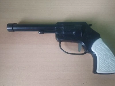 JOUET ANCIEN PISTOLET A FLECHETTE F.A.J LYON FRANCE PISTOL TOY 1970 WESTERN - Photo 1/2