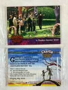 PROMO CARD SET: CHARLIE & THE CHOCOLATE FACTORY (Artbox) SEALED SET (4) Red SDCC - Picture 1 of 5
