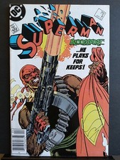 SUPERMAN #4 1987 1st Appearance BLOODSPORT NEWSSTAND Suicide Squad DC Comics VF