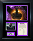 Framed Black Panther Chadwick Boseman Facsimile Engraved Auto Movie 12x15 Photo