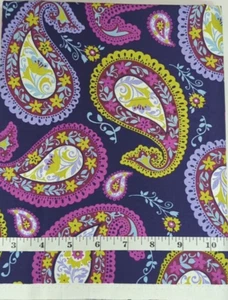 Purple Paisley Fabric 1yd Heritage Studio Cotton Sew Quilt Craft Fabrics - Picture 1 of 3